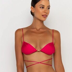 SOMMER SWIM Red Bikini Top